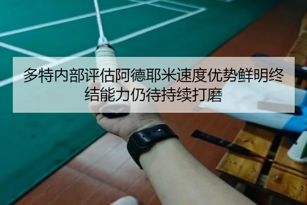 多特内部评估阿德耶米速度优势鲜明终结能力仍待持续打磨